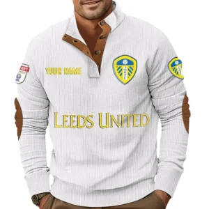 Leeds United EPL Casual Jacket SPO1020001, Gift For Fan Leeds United - White