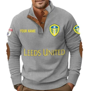 Leeds United EPL Casual Jacket SPO1020001, Gift For Fan Leeds United - Gray