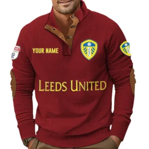 Leeds United EPL Casual Jacket SPO1020001, Gift For Fan Leeds United - Burgundy