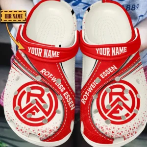 Rot-Weiss Essen Bundesliga Crocs SPO108042, Gift For Fan Rot-Weiss Essen - White