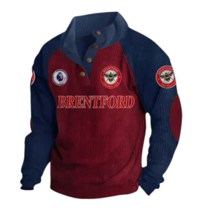 Brentford EPL Casual Jacket SPO1120005, Gift For Fan Brentford - Burgundy+Navy