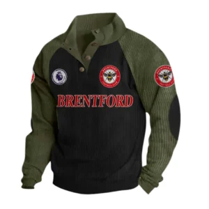 Brentford EPL Casual Jacket SPO1120005, Gift For Fan Brentford - Black+Green