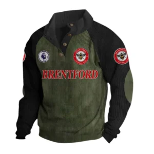 Brentford EPL Casual Jacket SPO1120005, Gift For Fan Brentford - Green+Black