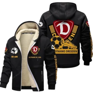 SG Dynamo Dresden Bundesliga Lamb Flecee Coat SPO116008, Gift For Fan SG Dynamo Dresden - Black