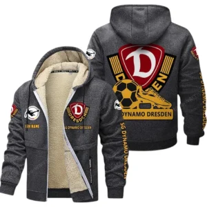 SG Dynamo Dresden Bundesliga Lamb Flecee Coat SPO116008, Gift For Fan SG Dynamo Dresden - Dark Gray