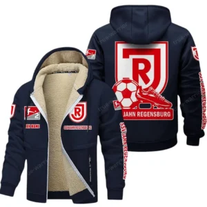 SSV Jahn Regensburg Bundesliga Lamb Flecee Coat SPO116010, Gift For Fan SSV Jahn Regensburg - Navy