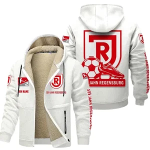 SSV Jahn Regensburg Bundesliga Lamb Flecee Coat SPO116010, Gift For Fan SSV Jahn Regensburg - White