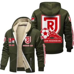 SSV Jahn Regensburg Bundesliga Lamb Flecee Coat SPO116010, Gift For Fan SSV Jahn Regensburg - Army Green