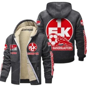 1. FC Kaiserslautern Bundesliga Lamb Flecee Coat SPO116011, Gift For Fan 1. FC Kaiserslautern - Dark Gray
