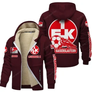 1. FC Kaiserslautern Bundesliga Lamb Flecee Coat SPO116011, Gift For Fan 1. FC Kaiserslautern - Burgundy