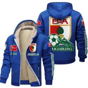 FC Augsburg Bundesliga Lamb Flecee Coat SPO116012, Gift For Fan FC Augsburg - Blue