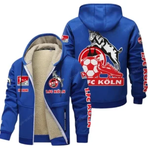 FC Koln Bundesliga Lamb Flecee Coat SPO116013, Gift For Fan FC Koln - Blue