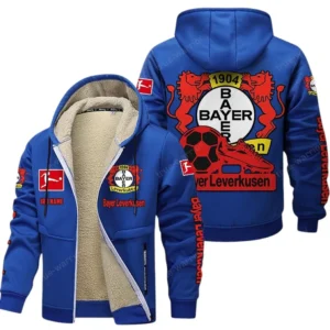 Bayer Leverkusen Bundesliga Lamb Flecee Coat SPO116015, Gift For Fan Bayer Leverkusen - Blue