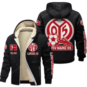 FSV Mainz 05 Bundesliga Lamb Flecee Coat SPO116016, Gift For Fan FSV Mainz 05 - Black
