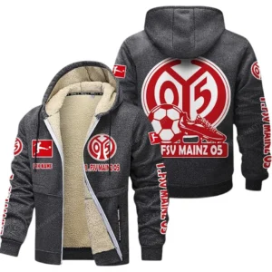 FSV Mainz 05 Bundesliga Lamb Flecee Coat SPO116016, Gift For Fan FSV Mainz 05 - Dark Gray