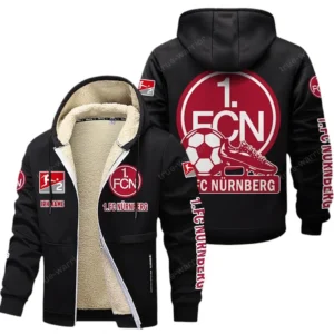 FC Nurnberg Bundesliga Lamb Flecee Coat SPO116018, Gift For Fan FC Nurnberg - Black