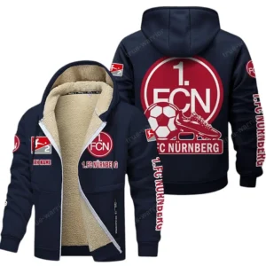 FC Nurnberg Bundesliga Lamb Flecee Coat SPO116018, Gift For Fan FC Nurnberg - Navy
