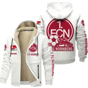 FC Nurnberg Bundesliga Lamb Flecee Coat SPO116018, Gift For Fan FC Nurnberg - White