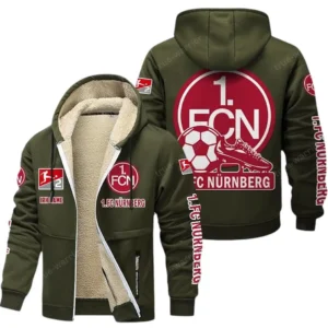 FC Nurnberg Bundesliga Lamb Flecee Coat SPO116018, Gift For Fan FC Nurnberg - Army Green