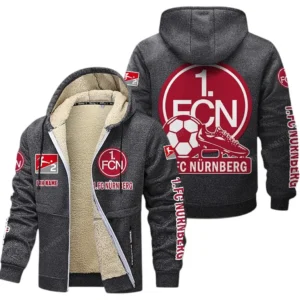 FC Nurnberg Bundesliga Lamb Flecee Coat SPO116018, Gift For Fan FC Nurnberg - Dark Gray