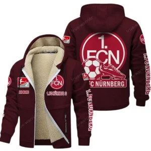 FC Nurnberg Bundesliga Lamb Flecee Coat SPO116018, Gift For Fan FC Nurnberg - Burgundy