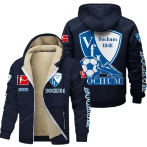 VfL Bochum Bundesliga Lamb Flecee Coat SPO116022, Gift For Fan VfL Bochum - Navy