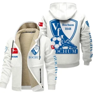 VfL Bochum Bundesliga Lamb Flecee Coat SPO116022, Gift For Fan VfL Bochum - White