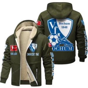 VfL Bochum Bundesliga Lamb Flecee Coat SPO116022, Gift For Fan VfL Bochum - Army Green