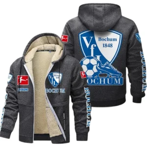 VfL Bochum Bundesliga Lamb Flecee Coat SPO116022, Gift For Fan VfL Bochum - Dark Gray