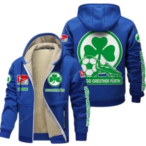 SpVgg Greuther Furth Bundesliga Lamb Flecee Coat SPO116023, Gift For Fan SpVgg Greuther Furth - Blue