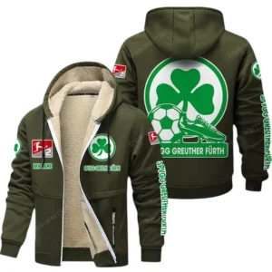 SpVgg Greuther Furth Bundesliga Lamb Flecee Coat SPO116023, Gift For Fan SpVgg Greuther Furth - Army Green