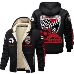 FC Ingolstadt 04 II Bundesliga Lamb Flecee Coat SPO116026, Gift For Fan FC Ingolstadt 04 II - Black
