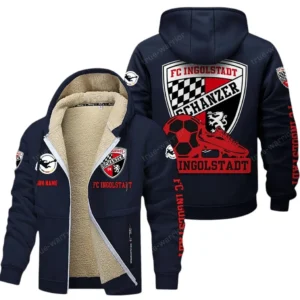 FC Ingolstadt 04 II Bundesliga Lamb Flecee Coat SPO116026, Gift For Fan FC Ingolstadt 04 II - Navy