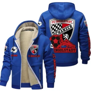 FC Ingolstadt 04 II Bundesliga Lamb Flecee Coat SPO116026, Gift For Fan FC Ingolstadt 04 II - Blue