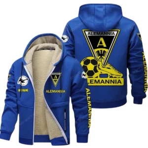Alemannia Aachen Bundesliga Lamb Flecee Coat SPO116028, Gift For Fan Alemannia Aachen - Blue