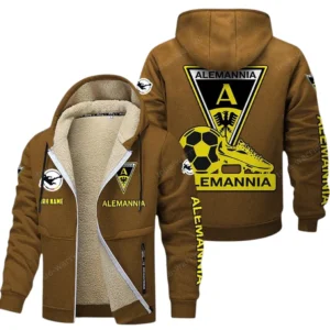 Alemannia Aachen Bundesliga Lamb Flecee Coat SPO116028, Gift For Fan Alemannia Aachen - Brown