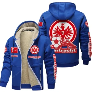 Eintracht Frankfurt Bundesliga Lamb Flecee Coat SPO116029, Gift For Fan Eintracht Frankfurt - Blue