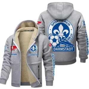 SV Darmstadt 98 Bundesliga Lamb Flecee Coat SPO116033, Gift For Fan SV Darmstadt 98 - Light Gray