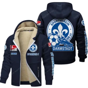 SV Darmstadt 98 Bundesliga Lamb Flecee Coat SPO116033, Gift For Fan SV Darmstadt 98 - Navy