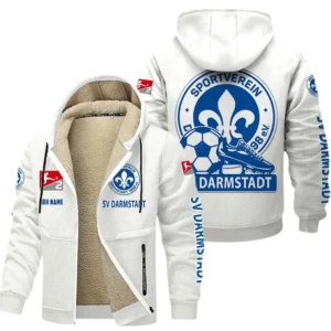 SV Darmstadt 98 Bundesliga Lamb Flecee Coat SPO116033, Gift For Fan SV Darmstadt 98 - White