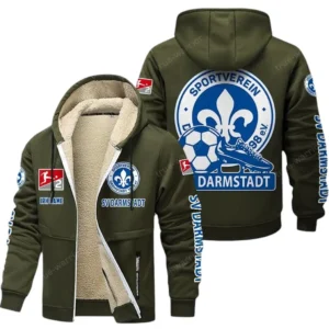 SV Darmstadt 98 Bundesliga Lamb Flecee Coat SPO116033, Gift For Fan SV Darmstadt 98 - Army Green