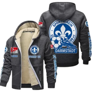 SV Darmstadt 98 Bundesliga Lamb Flecee Coat SPO116033, Gift For Fan SV Darmstadt 98 - Dark Gray