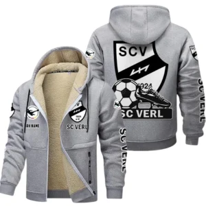 SC Verl Bundesliga Lamb Flecee Coat SPO116035, Gift For Fan SC Verl - Light Gray