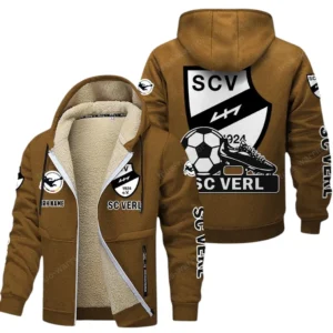 SC Verl Bundesliga Lamb Flecee Coat SPO116035, Gift For Fan SC Verl - Brown