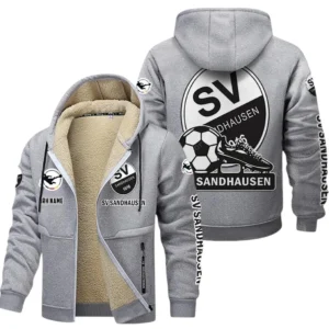 SV Sandhausen Bundesliga Lamb Flecee Coat SPO116036, Gift For Fan SV Sandhausen - Light Gray