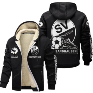 SV Sandhausen Bundesliga Lamb Flecee Coat SPO116036, Gift For Fan SV Sandhausen - Black