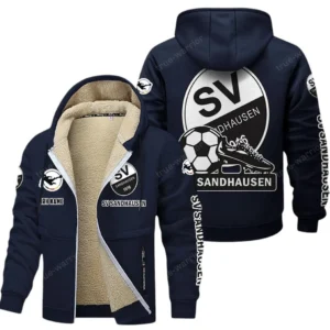 SV Sandhausen Bundesliga Lamb Flecee Coat SPO116036, Gift For Fan SV Sandhausen - Navy