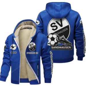SV Sandhausen Bundesliga Lamb Flecee Coat SPO116036, Gift For Fan SV Sandhausen - Blue