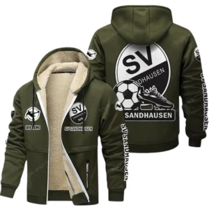 SV Sandhausen Bundesliga Lamb Flecee Coat SPO116036, Gift For Fan SV Sandhausen - Army Green