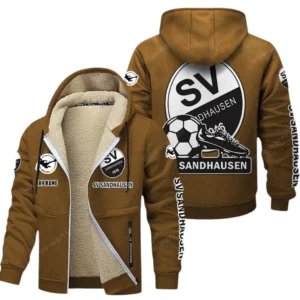 SV Sandhausen Bundesliga Lamb Flecee Coat SPO116036, Gift For Fan SV Sandhausen - Brown